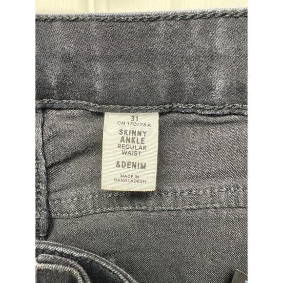 H&M Black Jeans, Skinny Ankle, Women's Size 31 - Picture 2 of 6